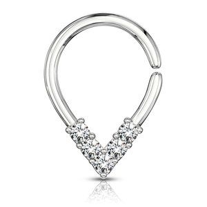 Endless Hoop Nose Ring or Cartilage Ring 18g 8mm